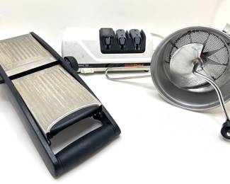 Chef's Choice Electric Knife Sharpener, OXO Julienne Slicer & Potato Ricer
Lot #: 68
