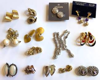 14 Pairs Vintage Clip-On Earrings By Napier, Jennifer Moore, Chico's & More
Lot #: 110