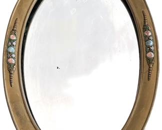 Vintage Oval Mirror In Carved Wood Frame
Lot #: 20
