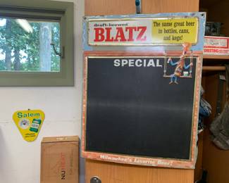Blatz Beer Sign - Chalkboard Advertising 