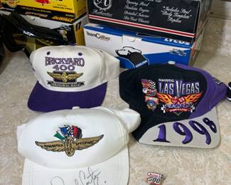 Nascar signed hats
