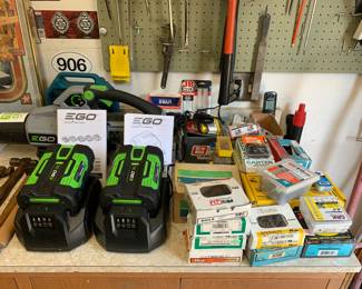 EGO Batteries, Leaf Blower, and Weed Eater/Trimmer