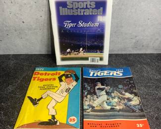 Detroit Tigers program and scorebooks