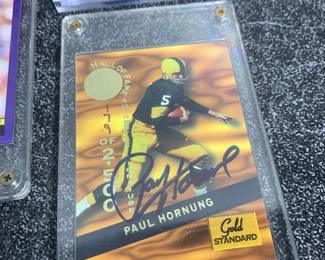 Autographed Paul Hornung card