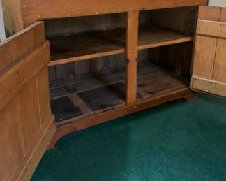 Inside Of The Dry Sink Cabinet
