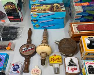 Beer Tap Handles - Blatz, Stroh's Pabst Blue Ribbon
