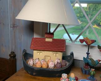 Noah's ark lamp