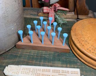 Ivory cribbage board