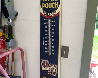 Mail Pouch Cigarette Wall Thermometer