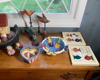 Heather Lane and Deyoung Pottery pieces