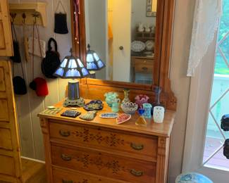 Dresser with mirror