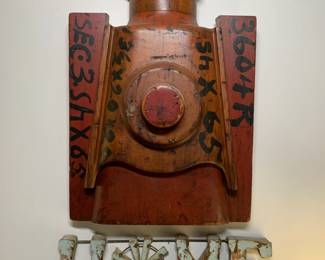 Antique Industrial Wood Foundry Mold - Train?