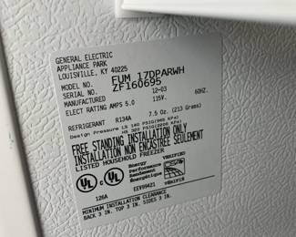 Presale Available: General Electric GE 17.1 Cu Ft Upright Freezer - White