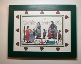 Throughout the house you will find many Barbara Bourgeau - BB Richards signed/framed folk art