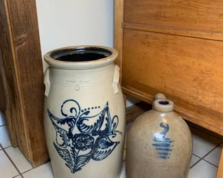 Antique Salt Glazed Stoneware - Whites Utica N.Y