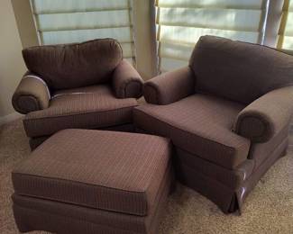 Ottoman and chairs