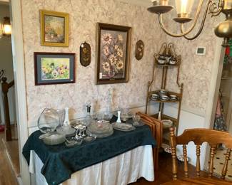 Lots of Mid Century floral artwork