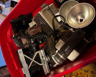 Lots of Vintage Cameras, Polaroid, Kodak & Accessories
