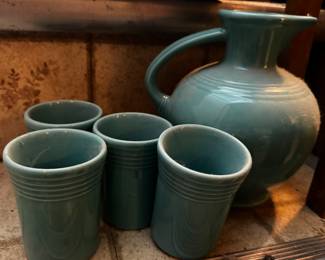 Fiestaware Pitcher and Cups 