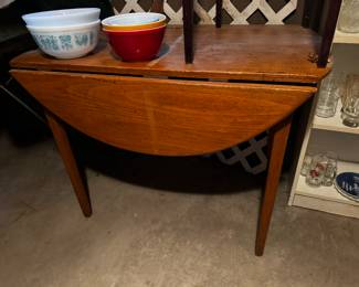 Wood Drop-Leaf Table 