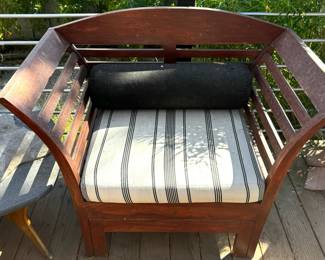 Pair of Wood Outdoor Chairs -$250