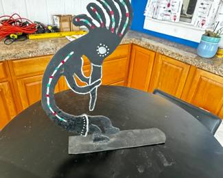 Kokopelli Metal Sculpture