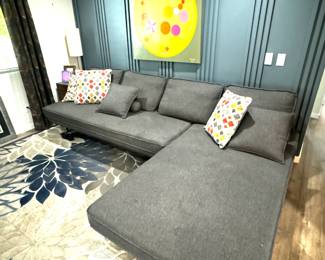 Contmporary Sectional Sofa - $700