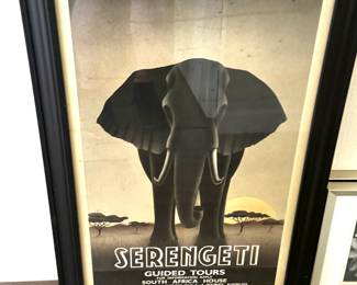 African Safari Framed Art - $175