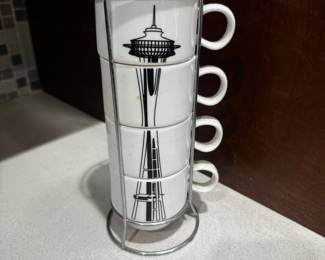 Space Needle Coffee Cup Set 