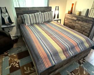 Queen Bed Frame and Mattress- $450