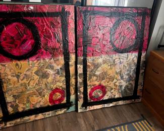 Dyptich Paintings - $250