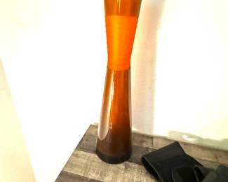 Orange Glass Vase