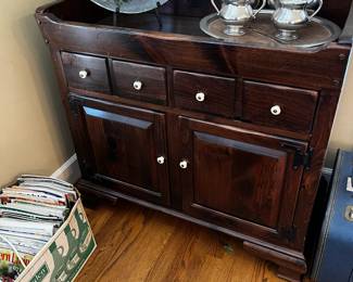 #183	Ethan Allen Dry Sink - Wood w/2 drawers & 2 Doors - 36x18x32	 $125.00 
