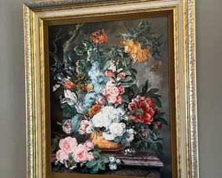 #60	Oil painting in Gold Frame w/heavy Gilded Gold Frame - 38x44	 $100.00 
