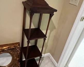 #255	Wall Hanging Wood Shelf w/3 Shelves  11x10x45	 $40.00 
