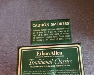 #46	Ethan Allen Deep Coral Wingback Chair  	 $75.00                                                                                                   #47	Ethan Allen Deep Coral Wingback Chair  	 $75.00 

