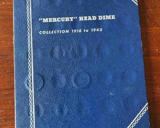 #12	Mercury head dimes 19 silver dines 1 barber dime	 $45.00 	   		
