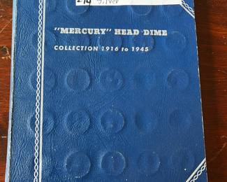 #14	67 Mercury dimes in album silver 	 $190.00 			
