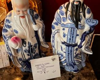 #210	Andrea by Sadder 2 pc Pair Sanxing Mythology 60DS FuLuSho 13" & 12"	 $40.00 
