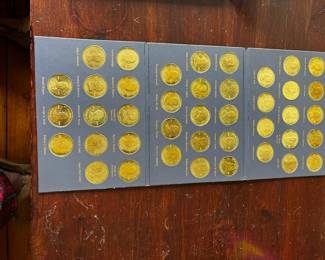 #13	A coin History of US Presidents brass coin set 41 coins	 $30.00 
