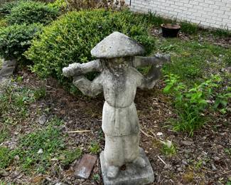 #133	Asian Concrete Statue of Man - 38" tall - You Move	 $75.00 
