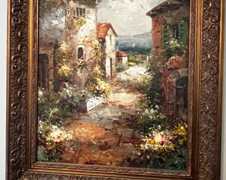 #82	Oil Painting of Venice in Frame - 27x31	 $100.00 
