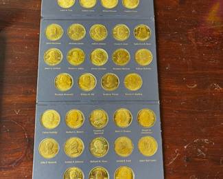 #13		A coin History of US Presidents brass coin set 41 coins	 $30.00 			
