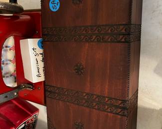 #145	Wood Carved Box - 10x5x2	 $25.00 
