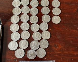 #31	40 Kennedy 1/2 dollars	 $22.50 
