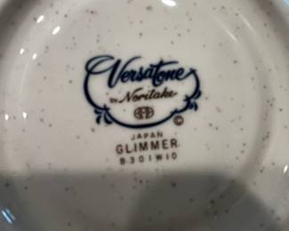 #193	Noritake "Glimmer" Everyday Set of China w/4 serving pieces, coffee pot - 8 5pc Place Settings	 $150.00 
