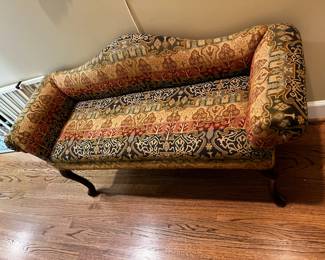 #65  Tan/rust/blue Bench - 54" Wide on q/a Legs	 $65.00 			
