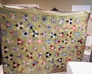 #257	Scrappy 6 pointed Star - 82x64 (stains on Back)	 $45.00 
