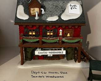 #234	Dept 56 North Pole Santa's Workshop	 $30.00 
