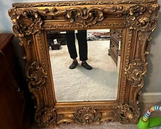 #81	Beveled Mirror in Heavy Gold Frame - 33x39	 $175.00 
